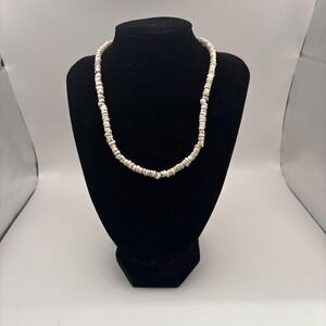 Vintage‎ Puka Shell Necklace Beach Surf Beaded Small 16"